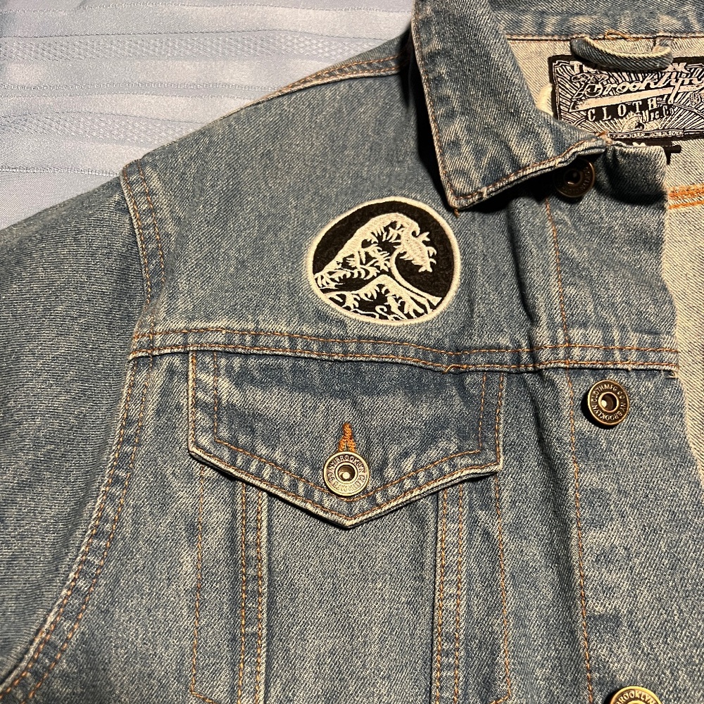 Custom Designed Denim Jacket Medium - Picture 3 of 10
